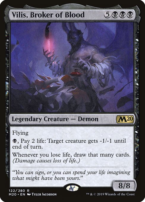 Vilis, Broker of Blood - Core Set 2020 Rare Card