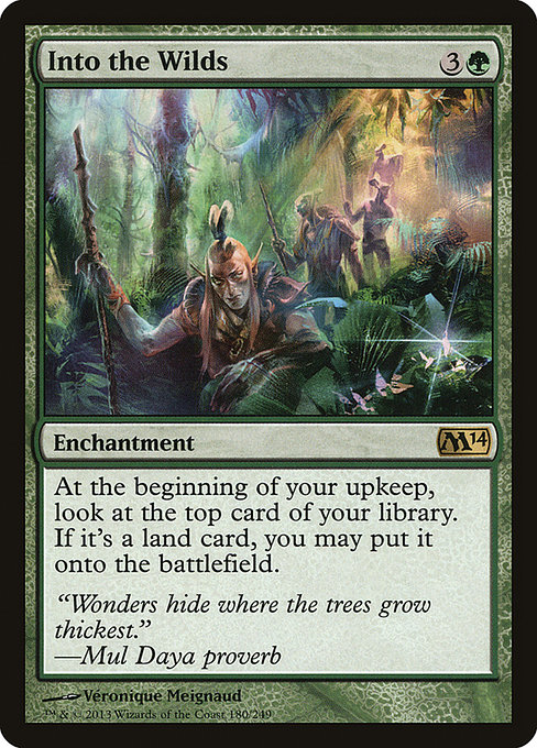 Into the Wilds - Magic 2014 Rare Card