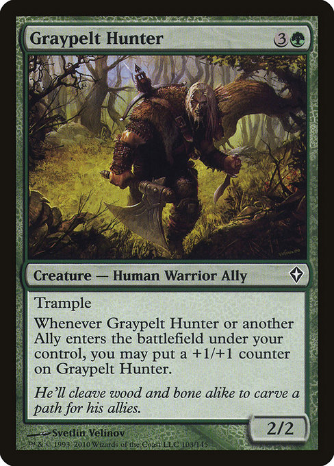 Graypelt Hunter - Worldwake Common Card