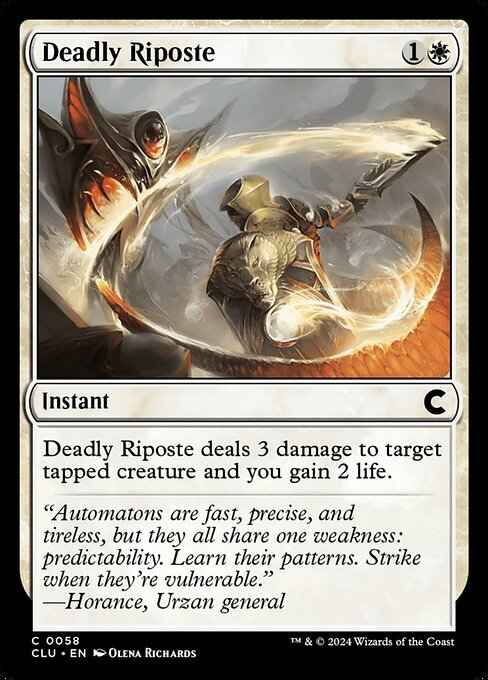 Deadly Riposte - Ravnica: Clue Edition Common Card