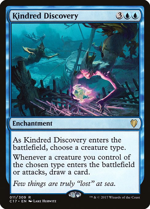 Kindred Discovery - Commander 2017 Rare Card