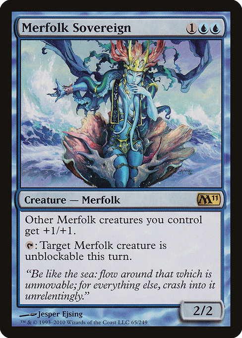 Merfolk Sovereign - Magic 2011 Rare Card