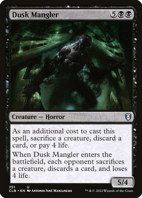 Dusk Mangler - Commander Legends: Battle for Baldur's Gate Uncommon Card