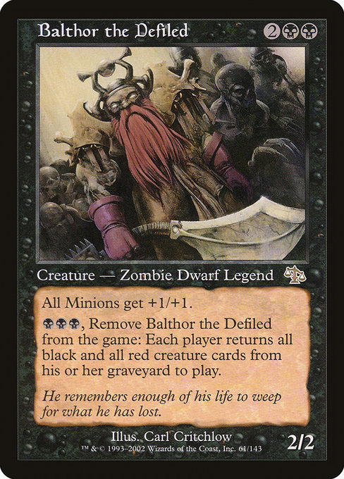 Balthor the Defiled - Judgment Rare Card