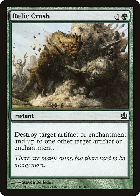 Relic Crush - Commander 2011 Common Card