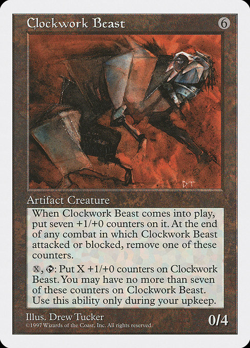 Clockwork Beast - Fifth Edition Rare Card