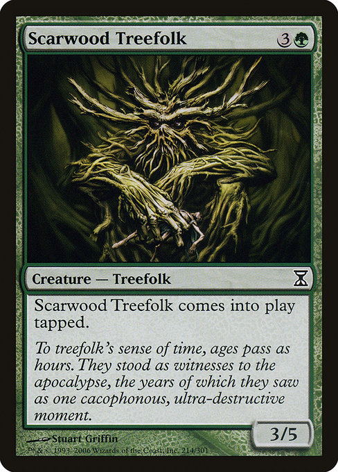 Scarwood Treefolk - Time Spiral Common Card