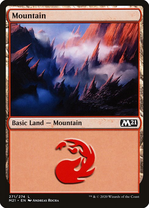 Mountain - Core Set 2021 Common Card