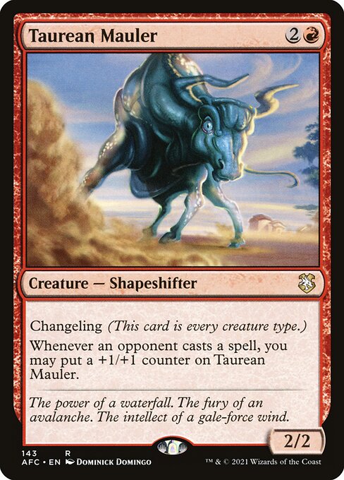 Taurean Mauler - Forgotten Realms Commander Rare Card