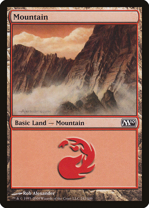 Mountain - Magic 2010 Common Card