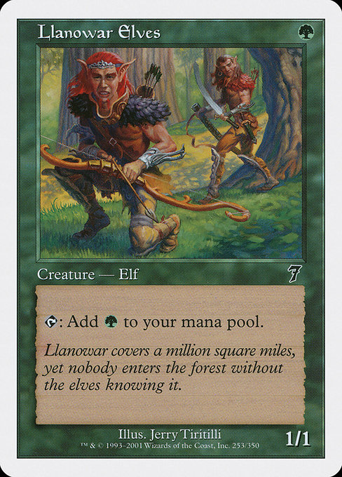 Llanowar Elves - Seventh Edition Common Card
