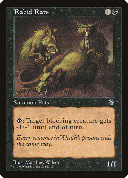 Rabid Rats - Stronghold Common Card