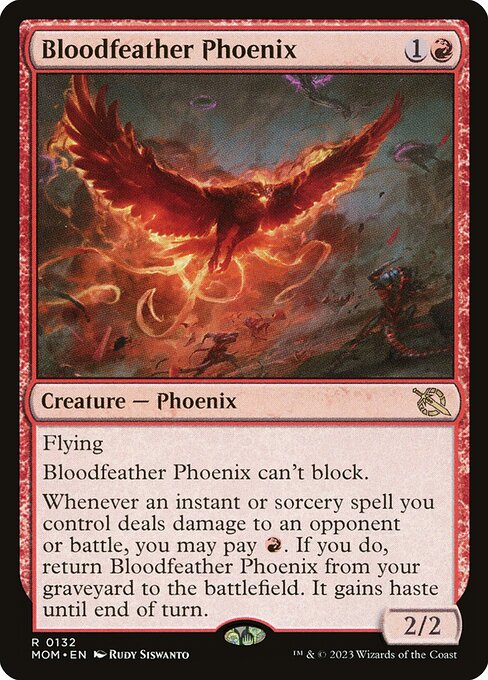 Bloodfeather Phoenix - March of the Machine Rare Card