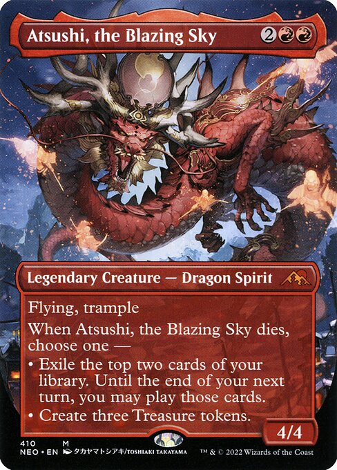 Atsushi, the Blazing Sky - Kamigawa: Neon Dynasty Mythic Card