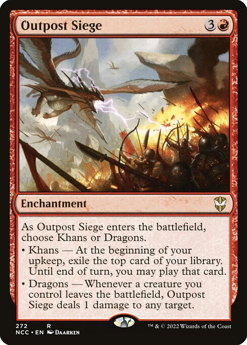 Outpost Siege - New Capenna Commander Rare Card