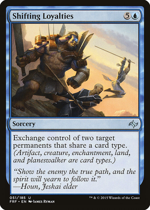 Shifting Loyalties - Fate Reforged Uncommon Card