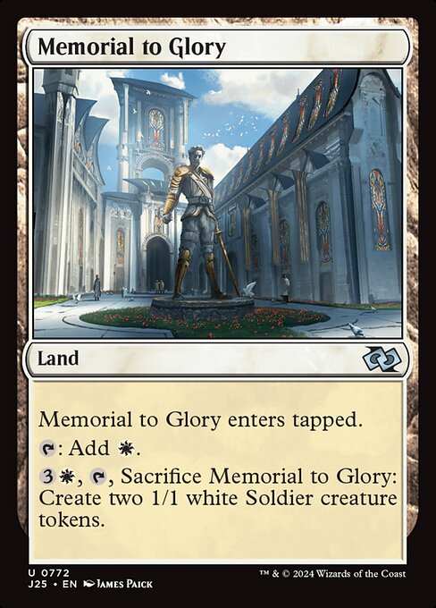 Memorial to Glory - Foundations Jumpstart Uncommon Card
