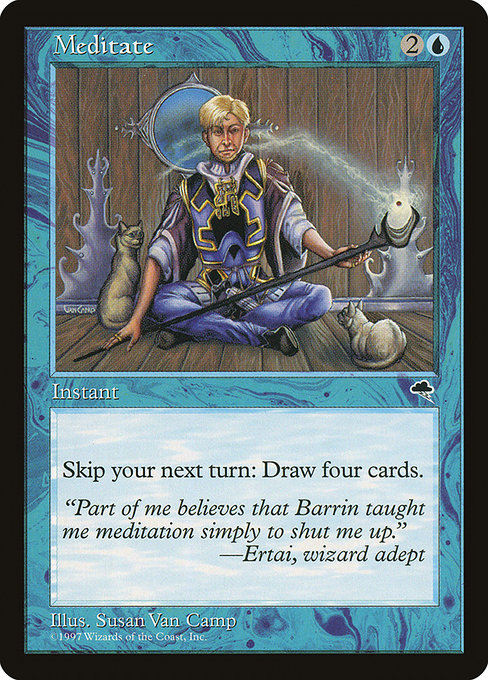 Meditate - Tempest Rare Card