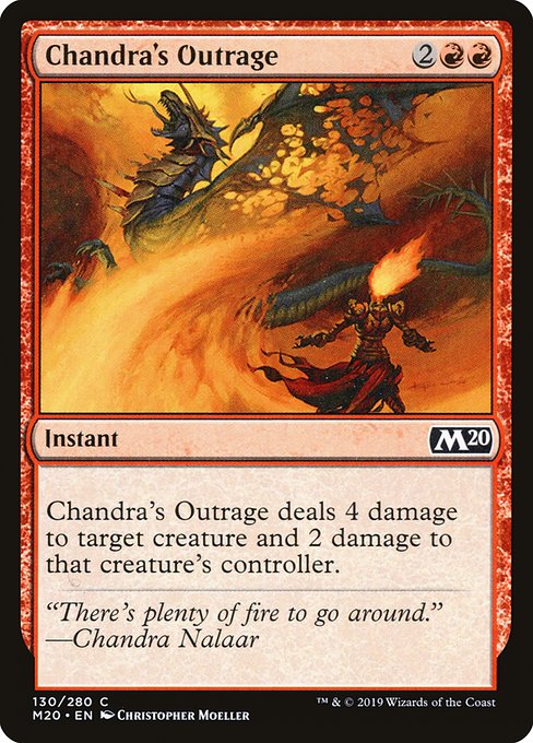 Chandra's Outrage - Core Set 2020 Common Card