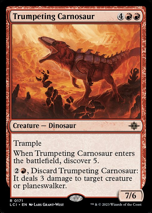 Trumpeting Carnosaur - The Lost Caverns of Ixalan Rare Card