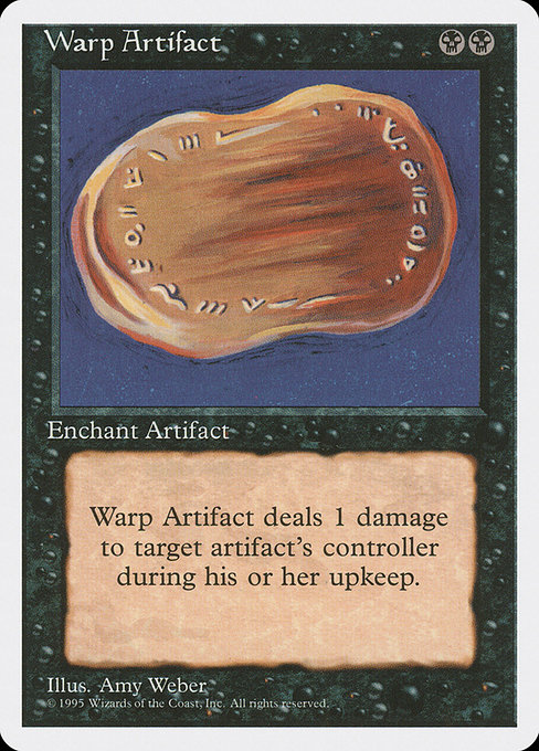 Warp Artifact - Fourth Edition Rare Card