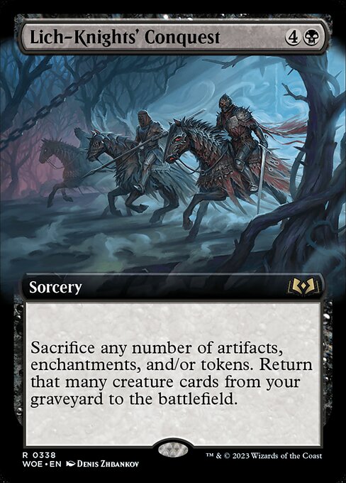 Lich-Knights' Conquest - Wilds of Eldraine Rare Card