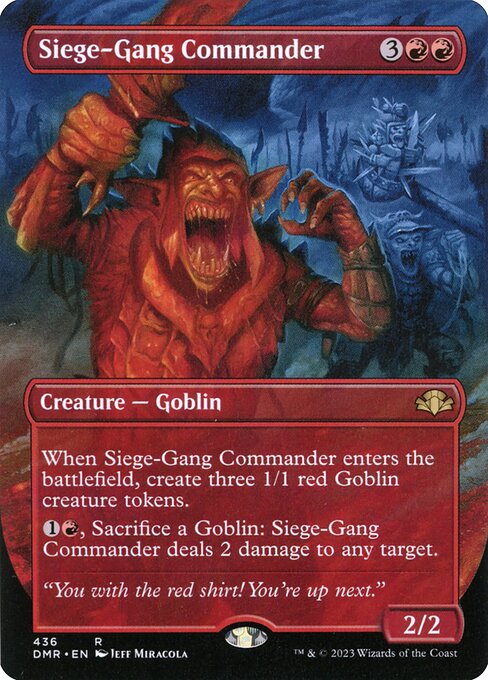 Siege-Gang Commander - Dominaria Remastered Rare Card