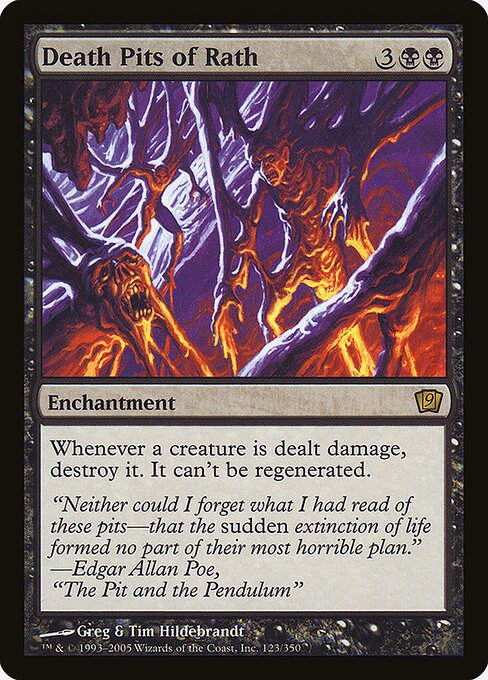 Death Pits of Rath - Ninth Edition Rare Card