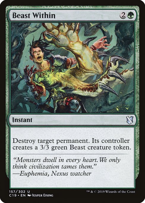 Beast Within - Commander 2019 Uncommon Card
