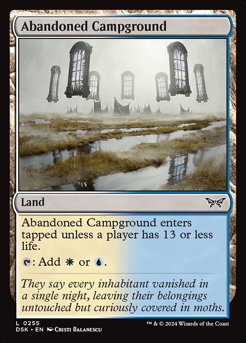 Abandoned Campground - Duskmourn: House of Horror Common Card