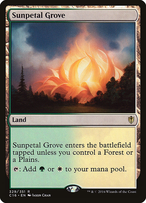 Sunpetal Grove - Commander 2016 Rare Card