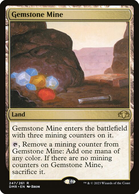 Gemstone Mine - Dominaria Remastered Rare Card