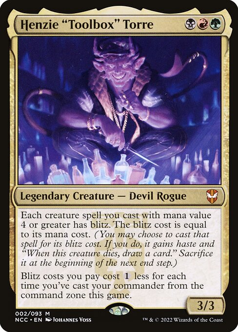 Henzie "Toolbox" Torre - New Capenna Commander Mythic Card