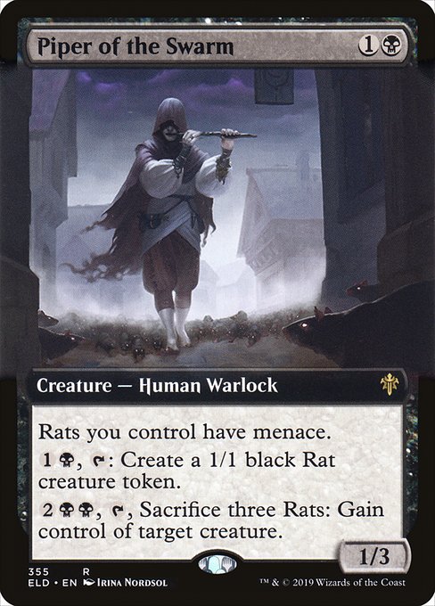 Piper of the Swarm - Throne of Eldraine Rare Card