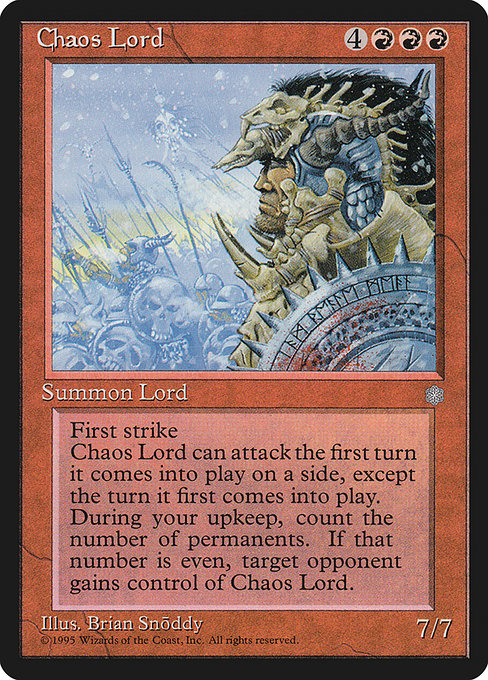 Chaos Lord - Ice Age Rare Card