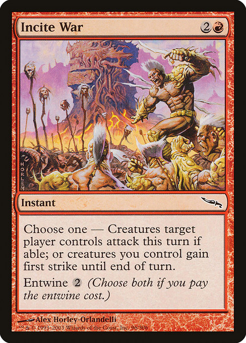 Incite War - Mirrodin Common Card