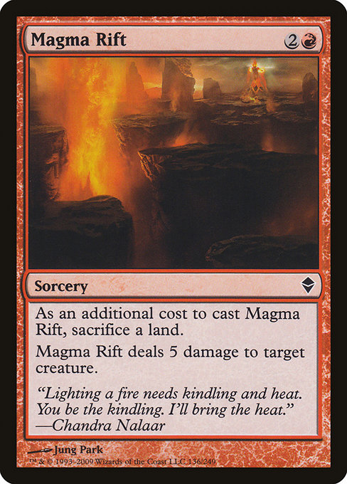 Magma Rift - Zendikar Common Card