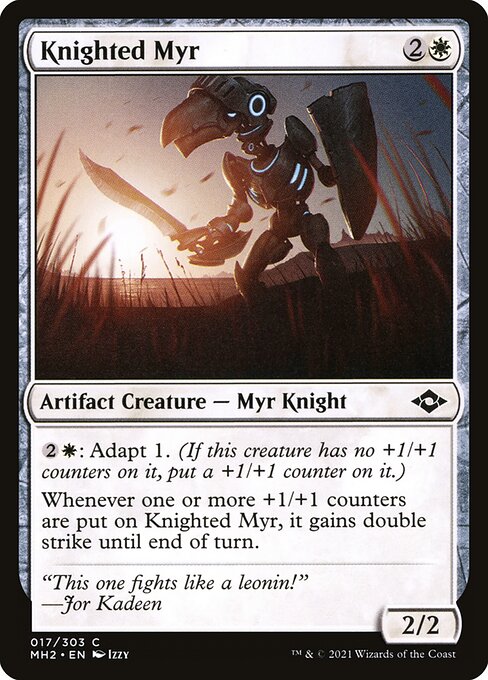 Knighted Myr - Modern Horizons 2 Common Card