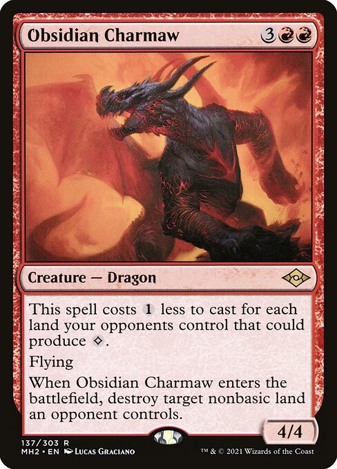 Obsidian Charmaw - Modern Horizons 2 Rare Card