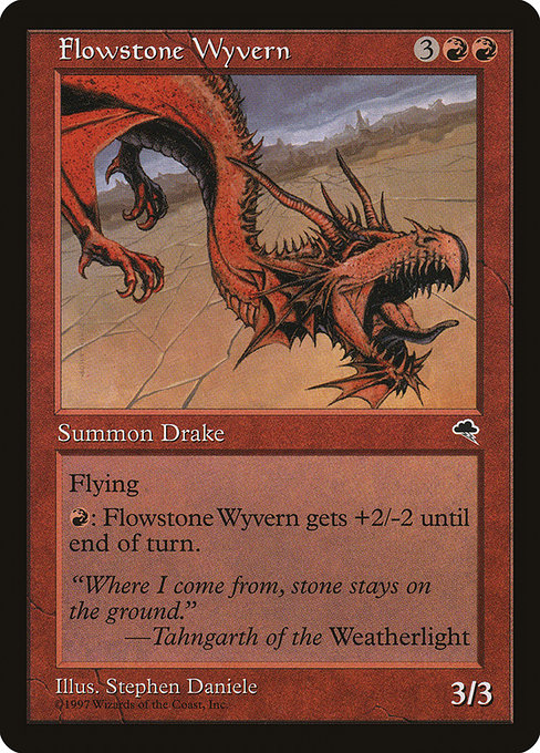 Flowstone Wyvern - Tempest Rare Card