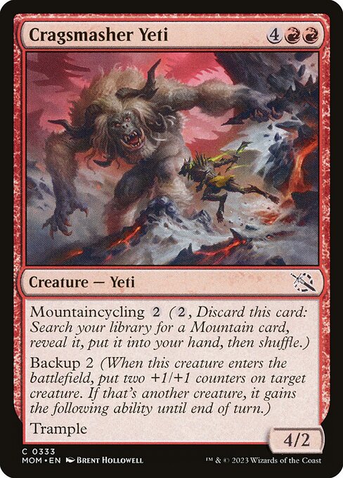 Cragsmasher Yeti - March of the Machine Common Card