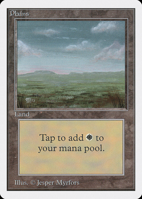 Plains - Unlimited Edition Common Card