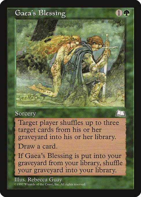 Gaea's Blessing - Weatherlight Uncommon Card