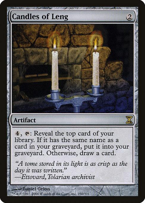Candles of Leng - Time Spiral Rare Card