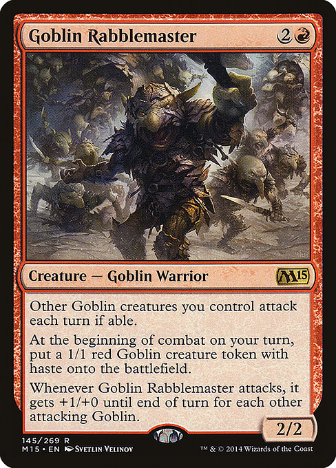 Goblin Rabblemaster - Magic 2015 Rare Card