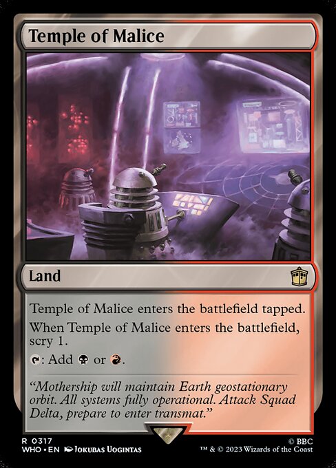 Temple of Malice - Doctor Who Rare Card