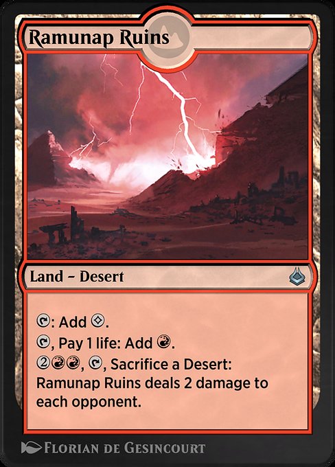 Ramunap Ruins - Amonkhet Remastered Uncommon Card