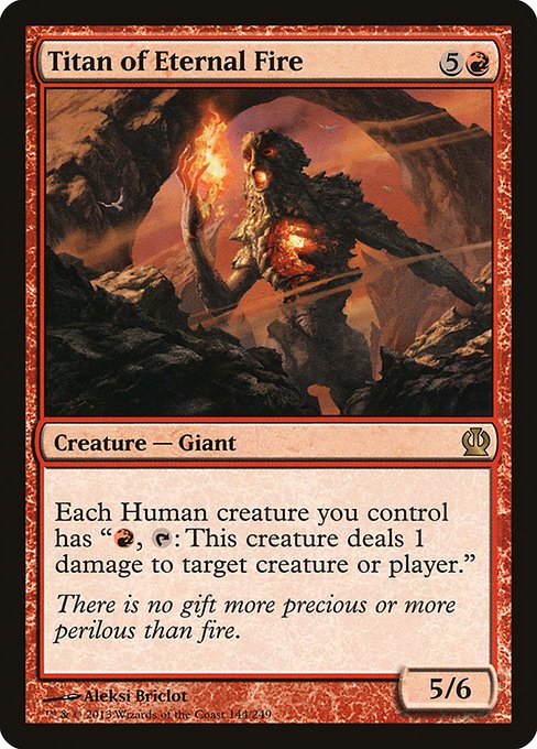 Titan of Eternal Fire - Theros Rare Card