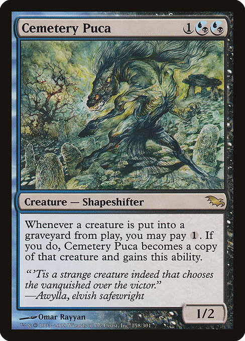 Cemetery Puca - Shadowmoor Rare Card