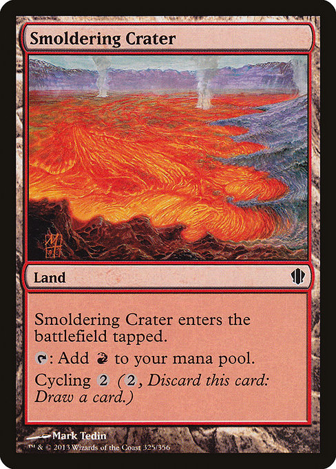 Smoldering Crater - Commander 2013 Common Card